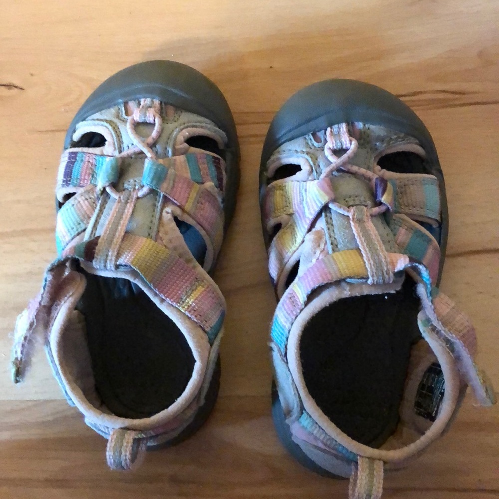 Multi colored girls keen water shoes